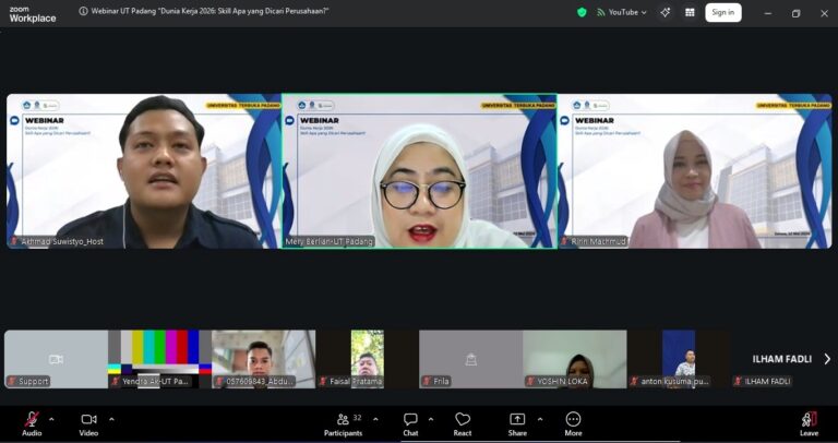 UT Padang Gelar Webinar “Dunia Kerja 2026: Skill Apa yang Dicari Perusahaan?”